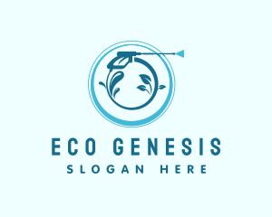 Eco Water Pressure Washer logo design