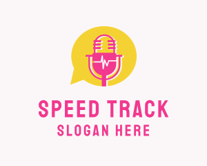 Microphone Speech Audio logo