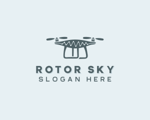 Aerial Drone Rotorcraft logo design