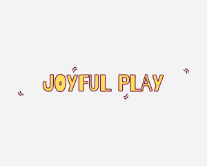 Playful Cartoon Text logo design