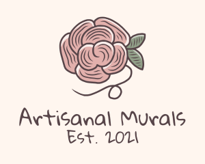 Flower Yarn Knitwork logo design