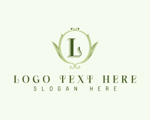 Luxury Botanical Crest logo