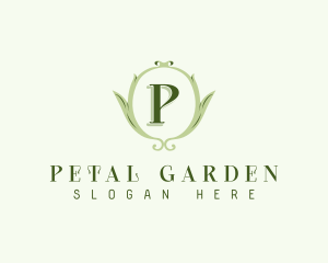 Luxury Botanical Crest logo design