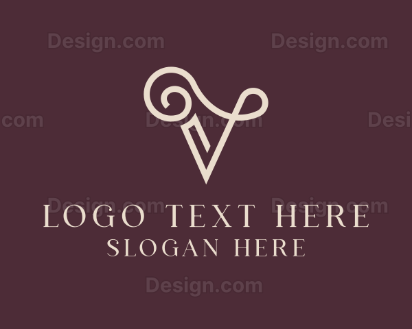 Elegant Letter V Logo