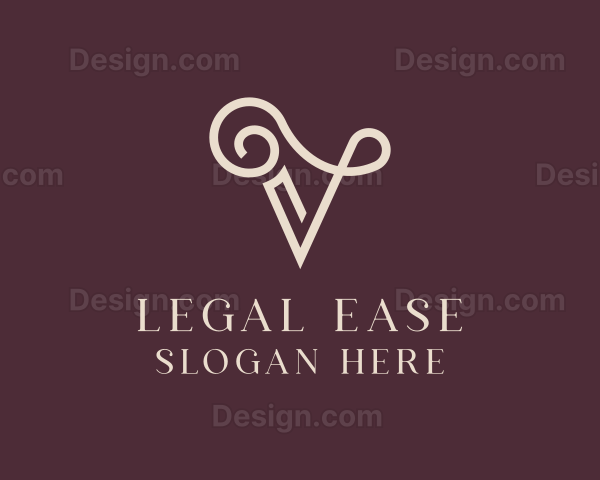 Elegant Letter V Logo