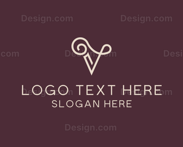 Elegant Letter V Logo