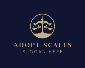 Justice Scale Law logo design