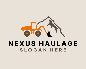 Wheel Loader Contractor logo design