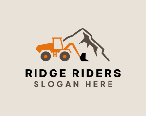 Wheel Loader Contractor logo design