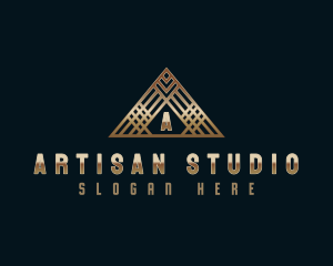 Luxury Pyramid Triangle logo design