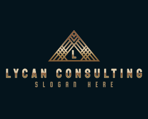 Luxury Pyramid Triangle logo design