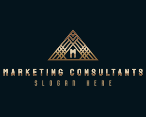 Luxury Pyramid Triangle logo design