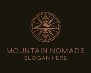 Travel Mountain Compass logo design