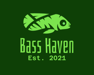 Green Tropical Fish logo