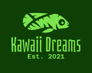 Green Tropical Fish logo