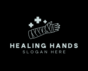 Medical Arm Cast logo design