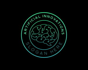 Brain Data Circuit Innovations logo design