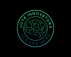 Brain Data Circuit Innovations logo design