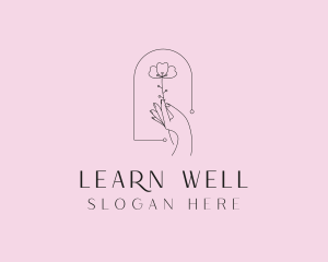 Flower Wellness Garden logo design