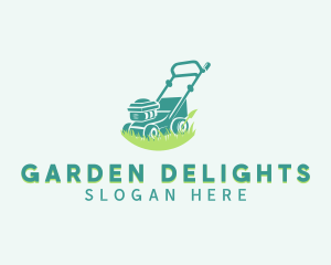 Gardening Lawn Mower logo design