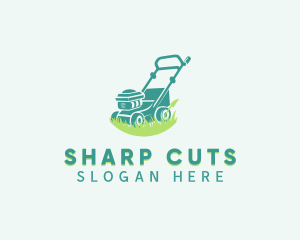 Gardening Lawn Mower logo design