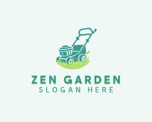 Gardening Lawn Mower logo design