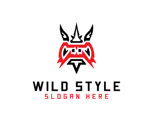 Wild Dragon Creature logo design