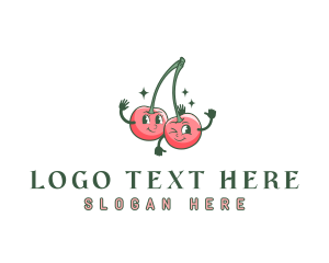 Fruit Cherry Juice Logo