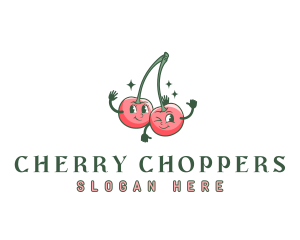 Fruit Cherry Juice logo design