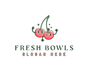 Fruit Cherry Juice logo design