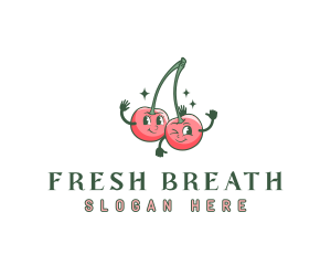 Fruit Cherry Juice logo design