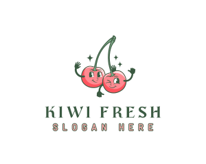 Fruit Cherry Juice logo design