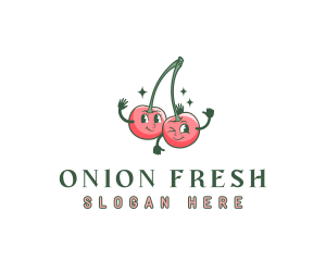 Fruit Cherry Juice logo design