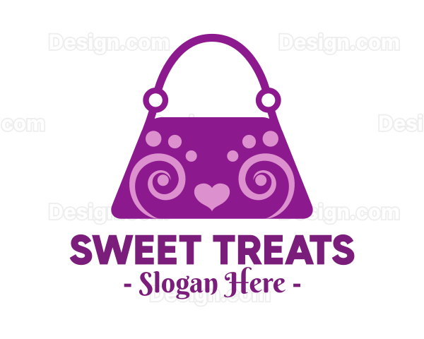 Fancy Purple Bag Logo