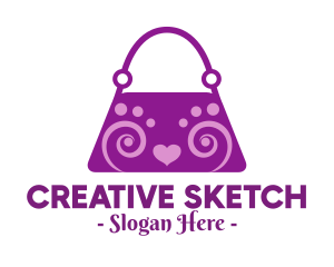 Fancy Purple Bag logo design