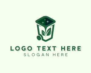 Trash Can Leaf logo