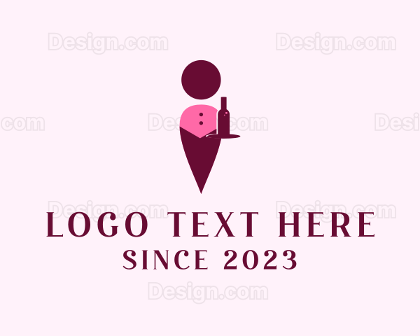 Wine Bottle Waiter Logo