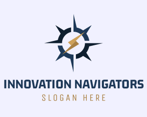 Nautical Electrical Compass logo design