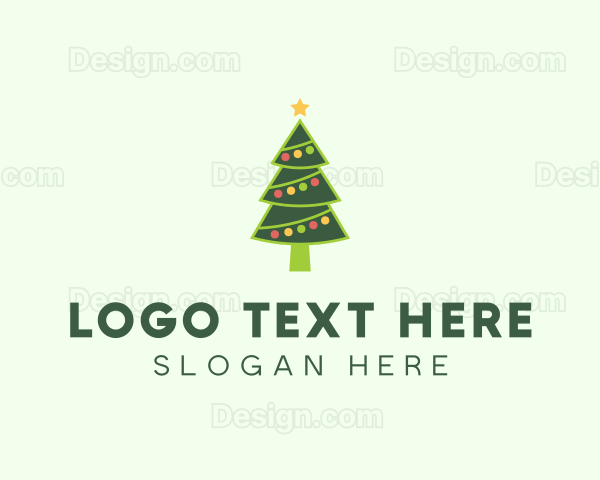 Holiday Christmas Tree Logo