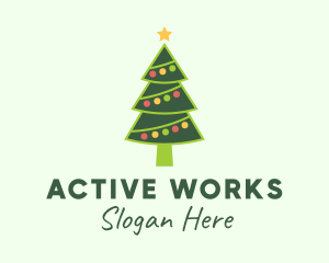 Holiday Christmas Tree Logo