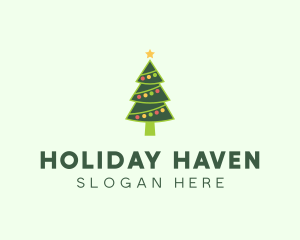 Holiday Christmas Tree logo design