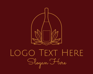 Wine Bottle Drink  logo