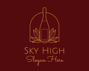 Wine Bottle Drink  Logo