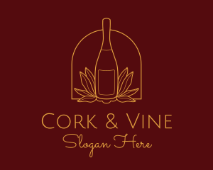 Wine Bottle Drink  logo design