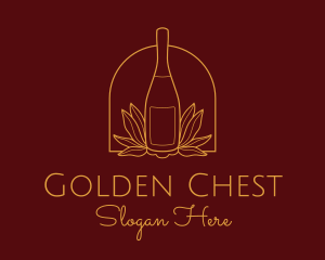 Wine Bottle Drink  logo design