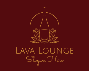 Wine Bottle Drink  logo design