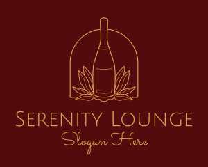 Wine Bottle Drink  logo design