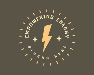 Spark Electric Power Energy logo design