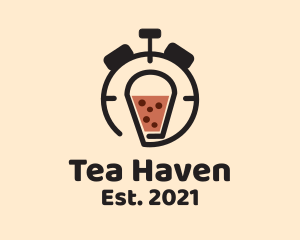 Boba Tea Timer  logo design