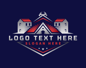 Construction Roof Maintenance Logo